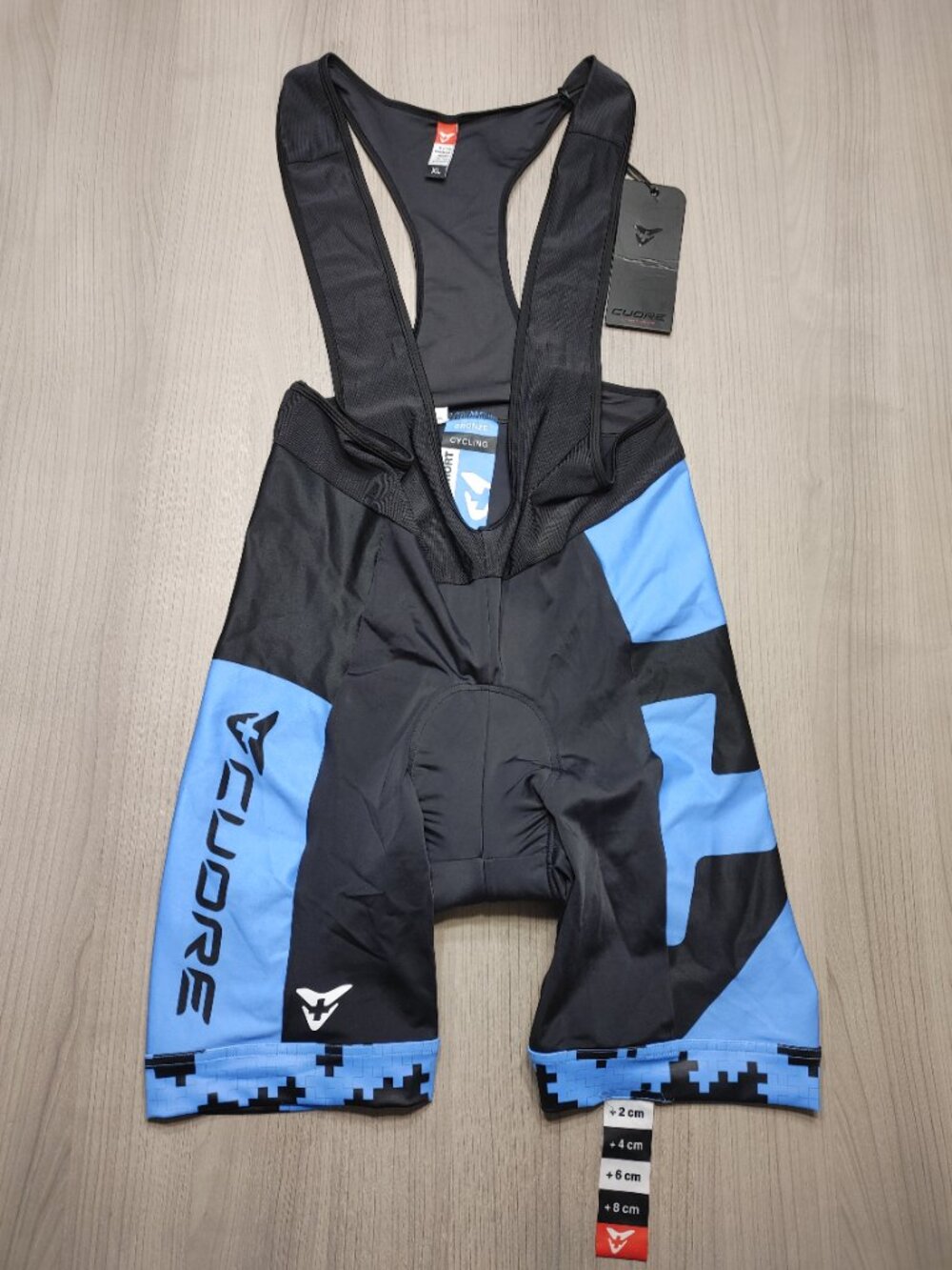 Men's Cuore Bronze Cycling Bib Shorts Size XL
